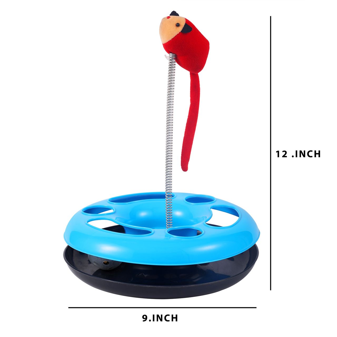 Petcrux Cats Happy Circle With Ball Bell And Teasing Stick Interactive Toy
