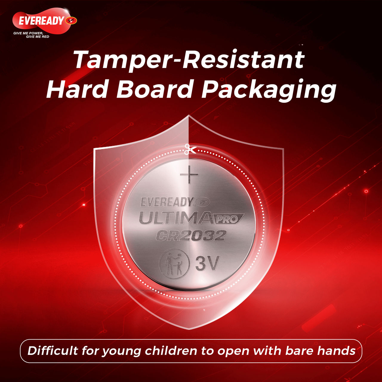 Eveready 3V Ultima Lithium Coin Battery | Cr2032