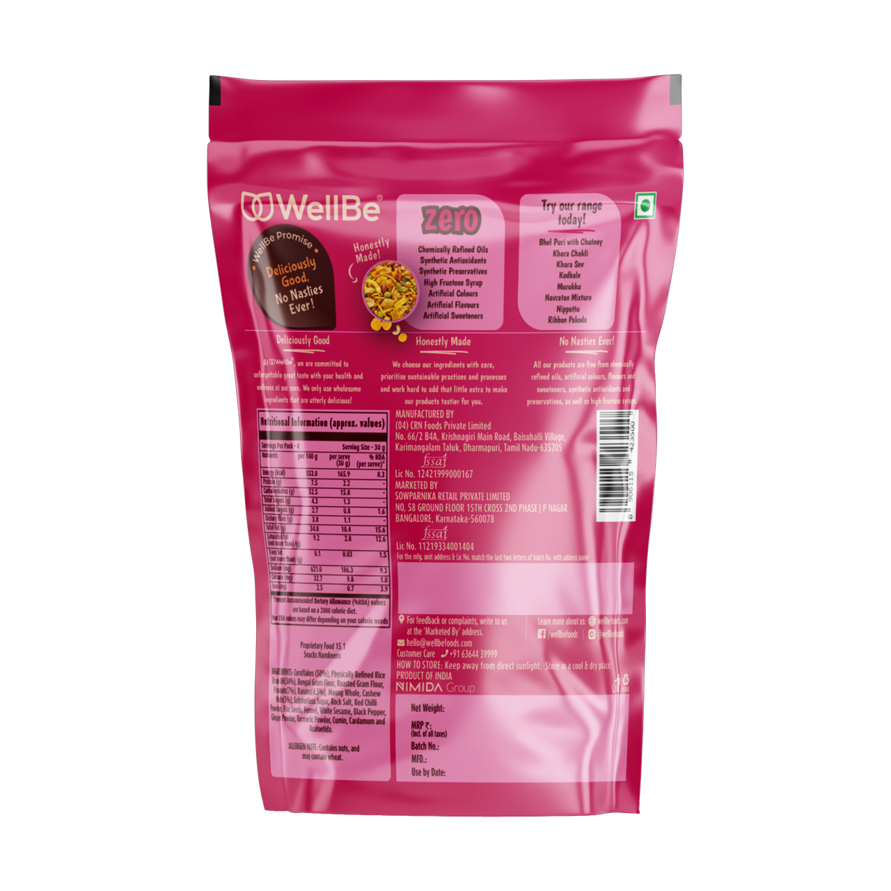 Wellbe Crunchy Cornflakes Mix