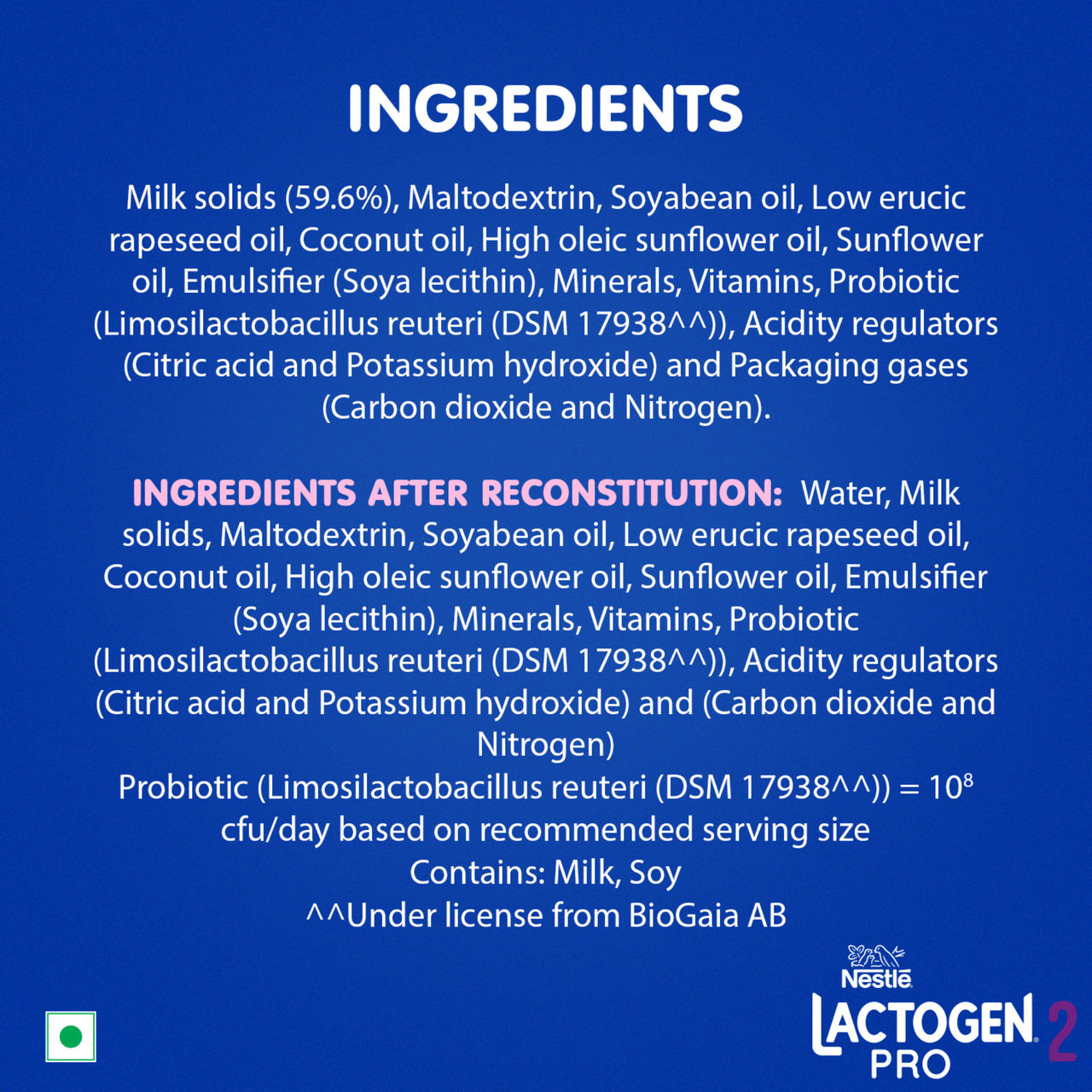 Nestle Lactogen Pro 2 | Follow-Up Formula With Probiotic