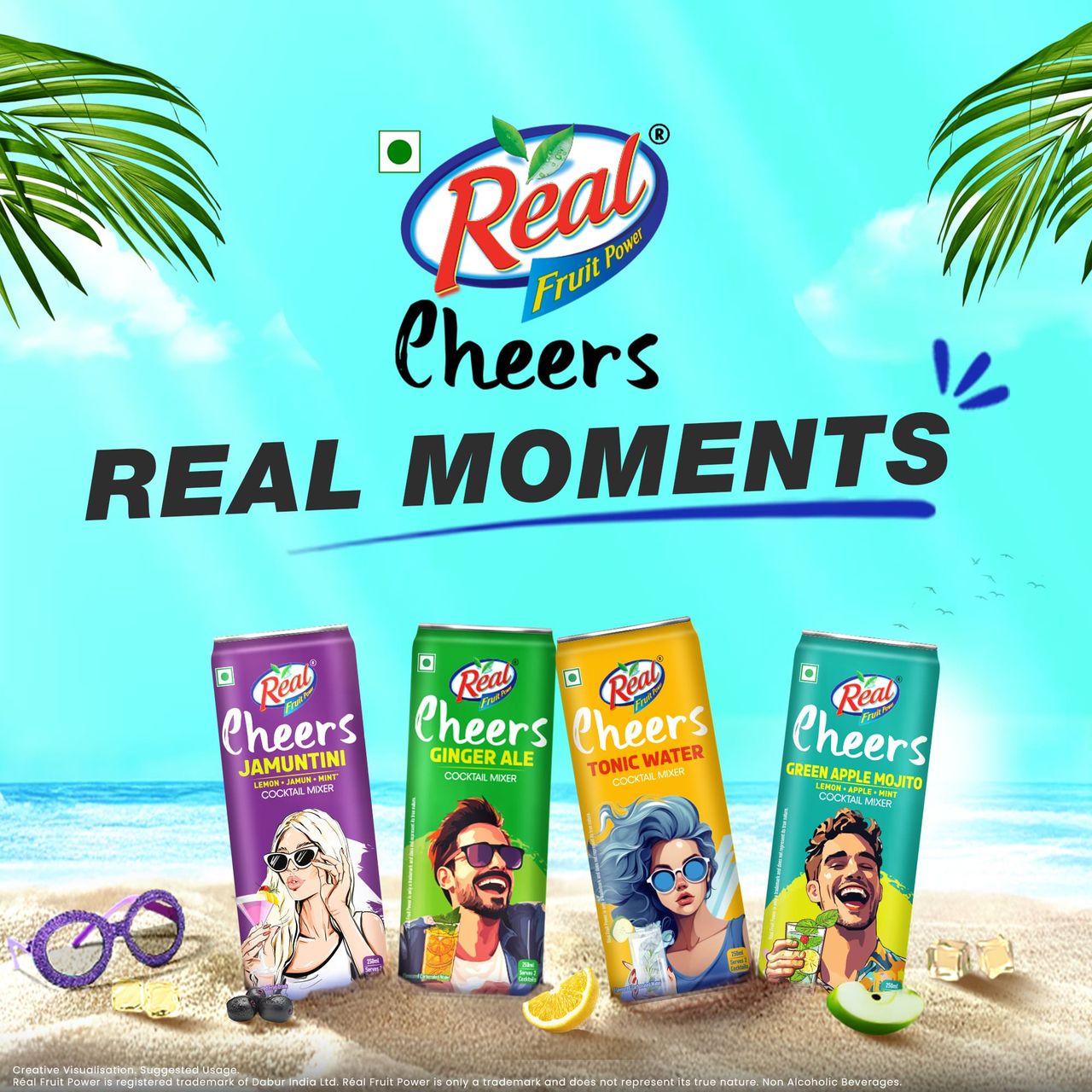 Real Cheers Green Apple Mojito - Cocktail Mixer