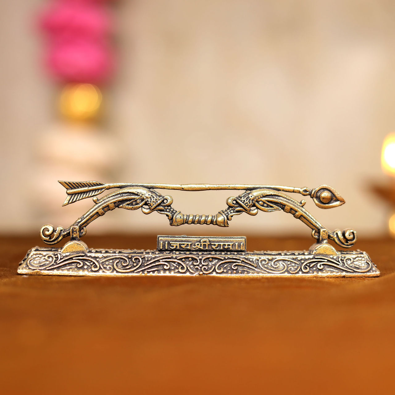 Aksharveda Intricately Designed Lord Shri Ram Dhanush | 4 inch