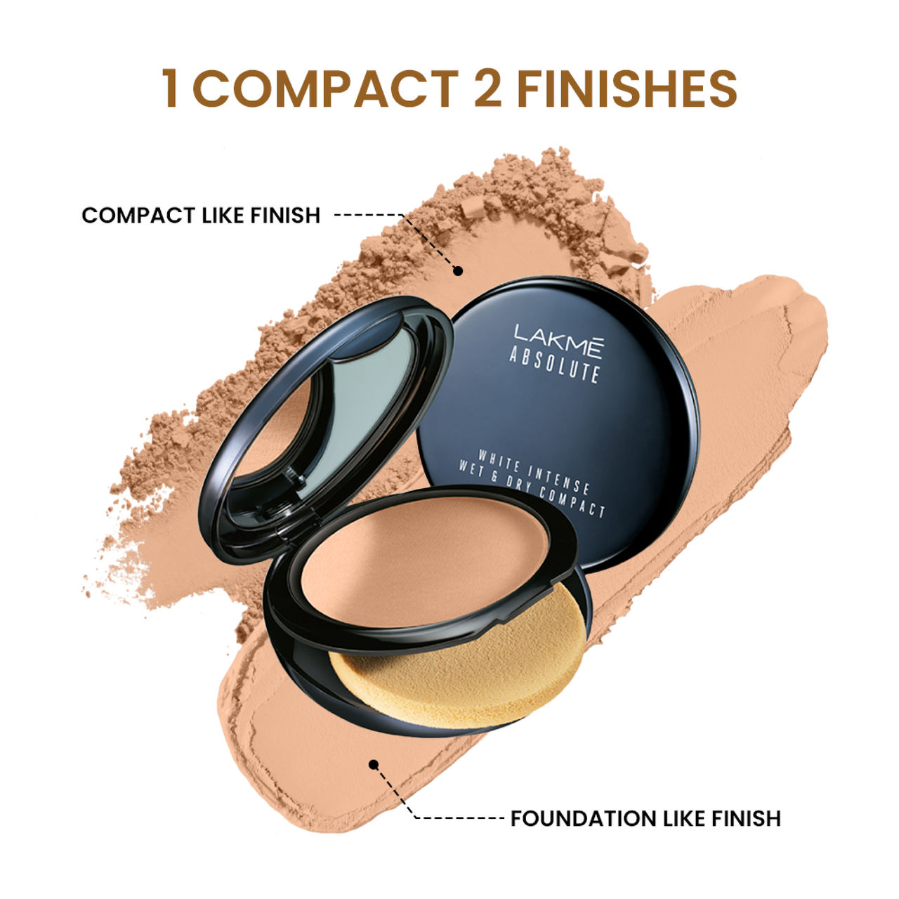 Lakme Xtraordin-Airy Compact 2 In 1 Compact + Foundation Lightweight Spf17 - 04 Golden Light