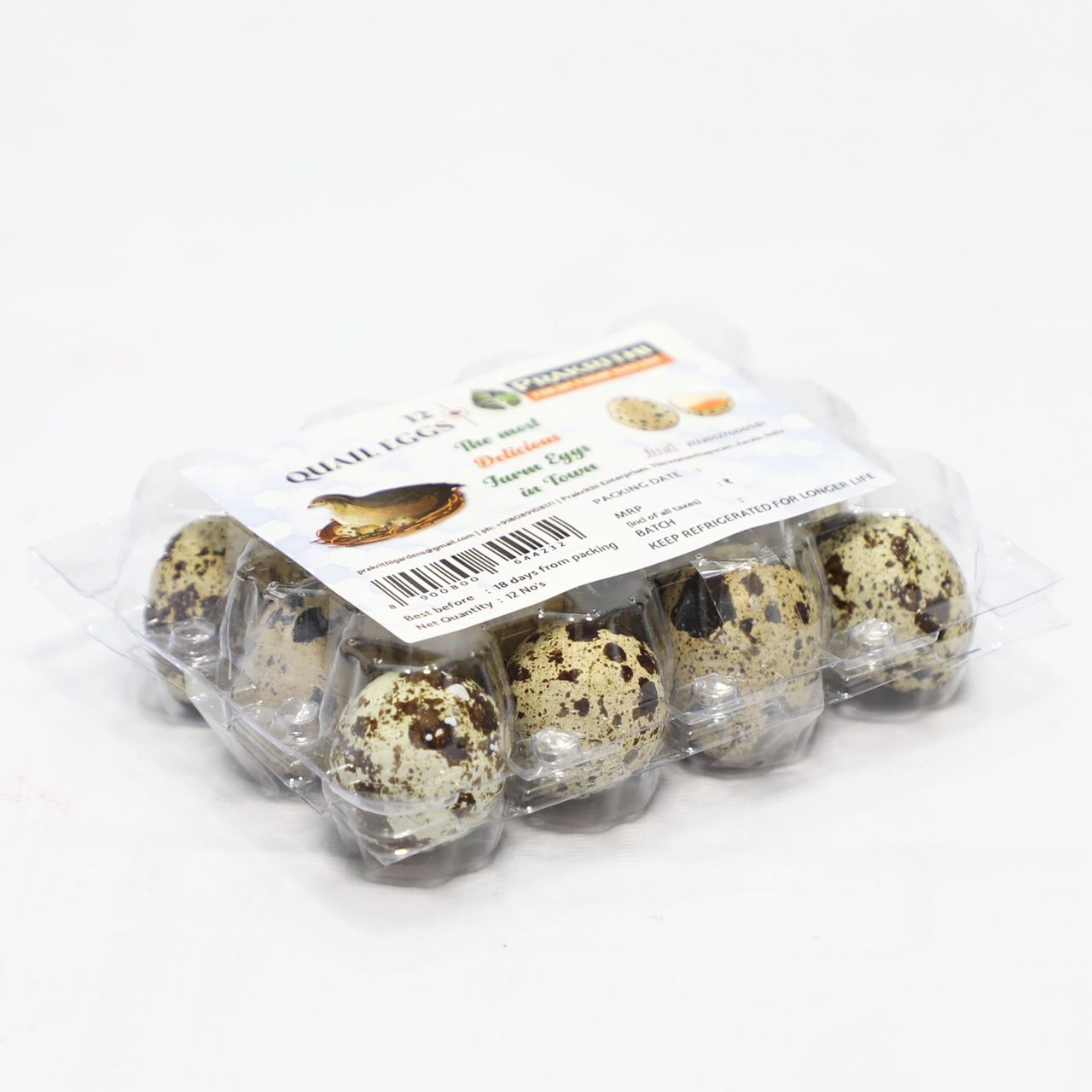 Prakrithi Quail Egg(Pack Of 12)