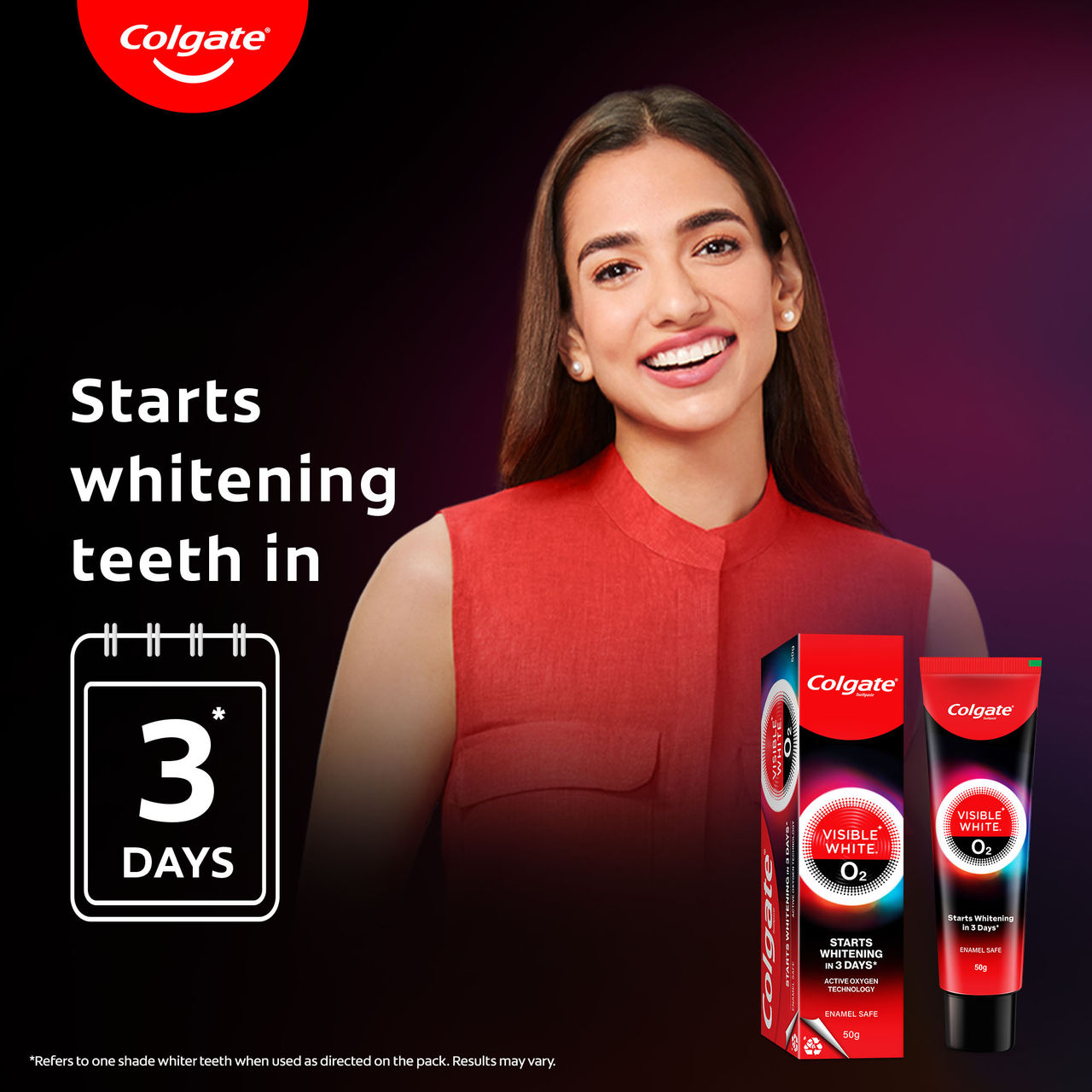 Colgate Visible White O2 Teeth Whitening Toothpaste