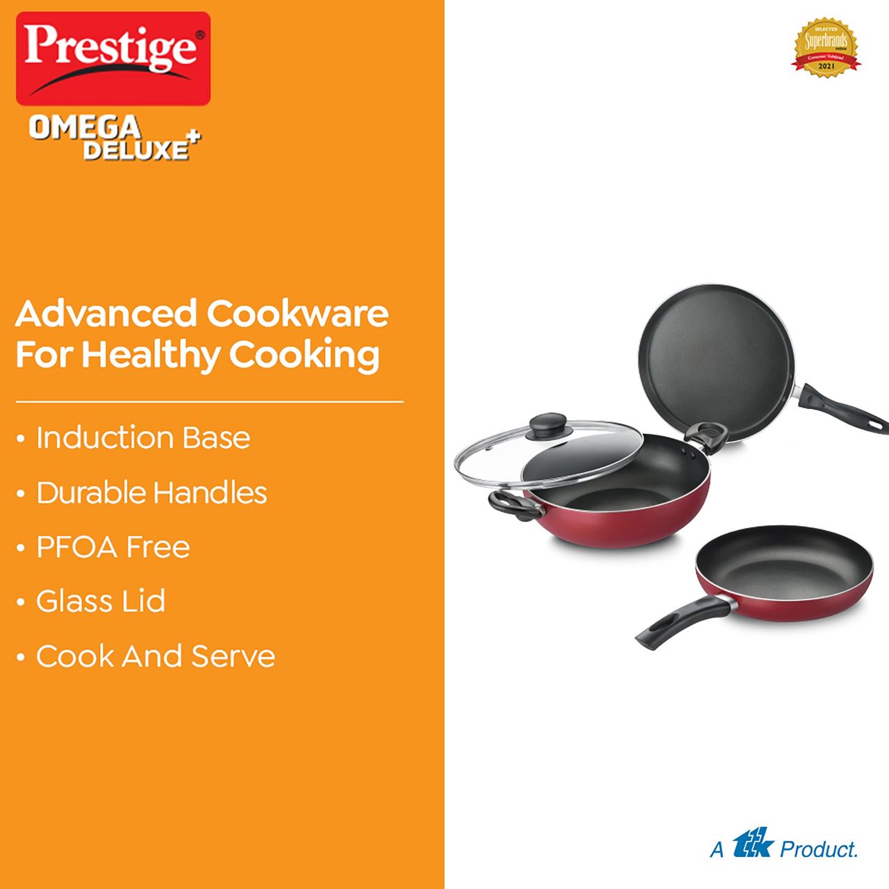 Prestige Omega Deluxe Plus BYK Set of 3
