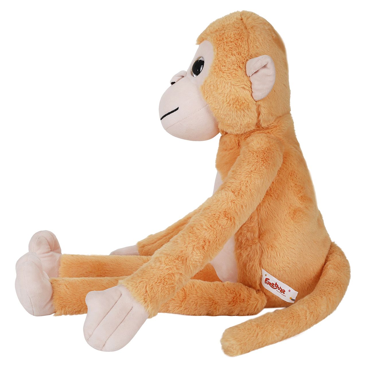 Hamley's Fuzzbuzz Monkey Plush Toy 70cm Mustard 3Y+