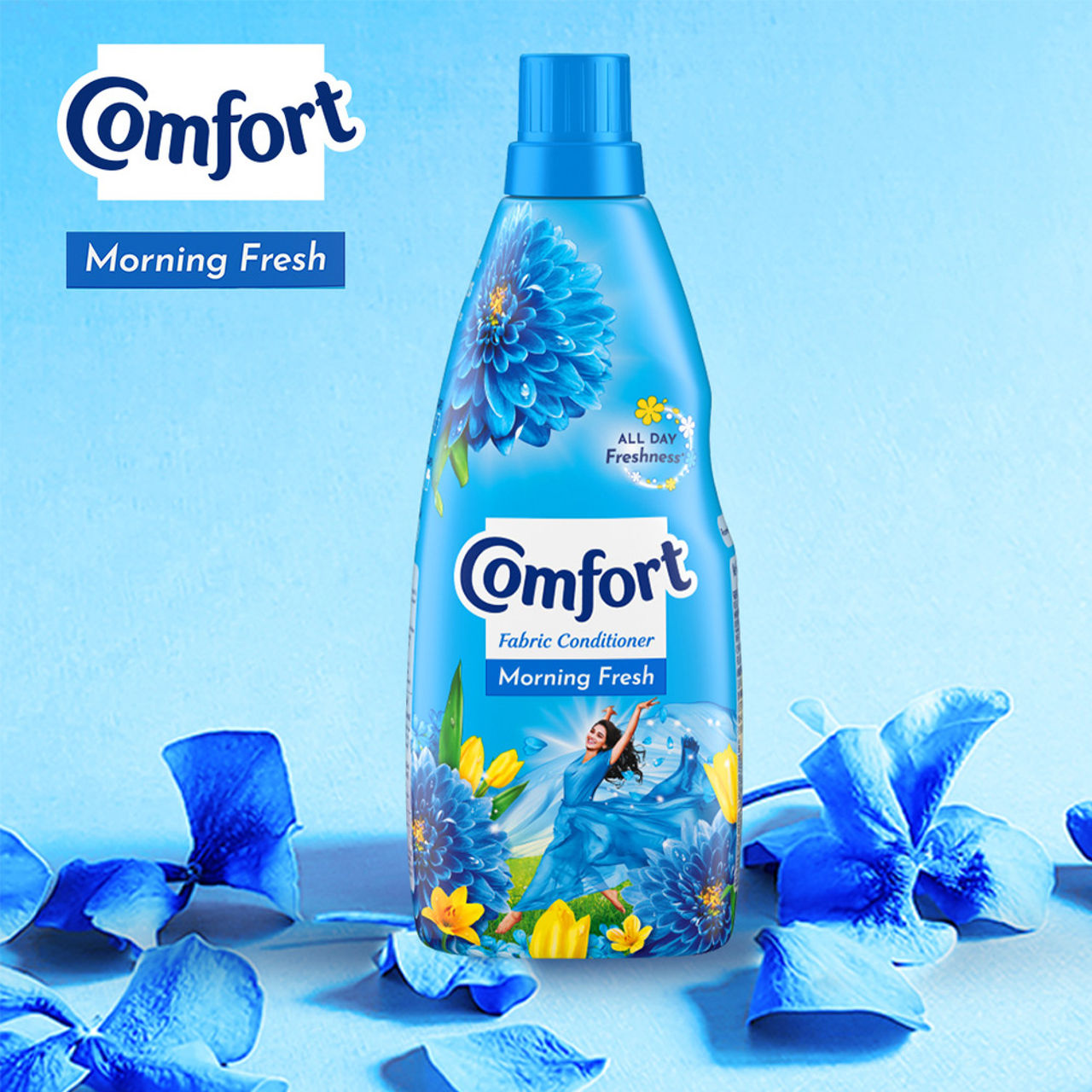 Comfort After Wash Morning Fresh Fabric Conditioner(860ml) & Surf Excel Matic Front Load Detergent Liquid(1l) Combo