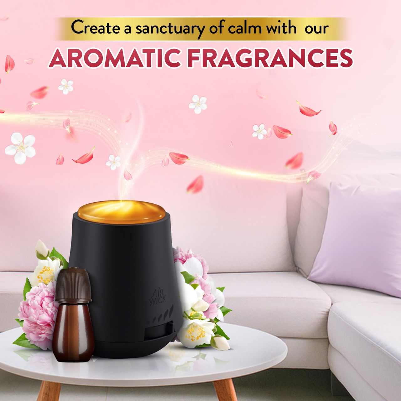 Air Wick Peony & Jasmine Mist Diffuser Kit