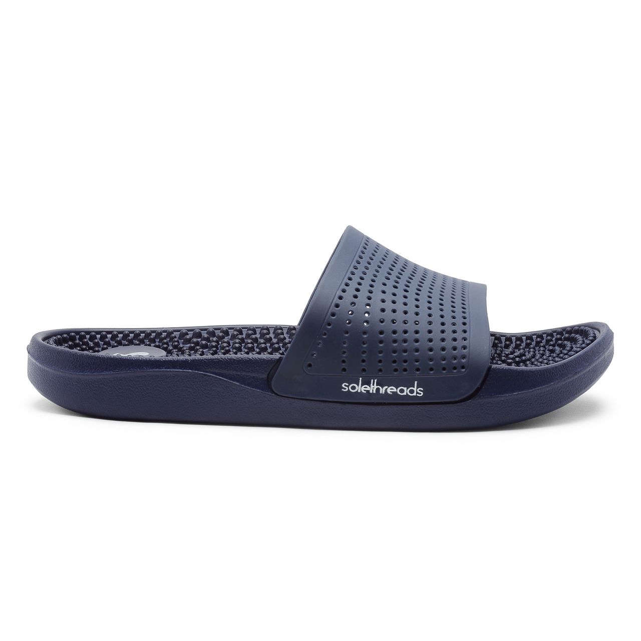 Solethreads Accuwalk Navy Slides for Men | Size - India-UK 9
