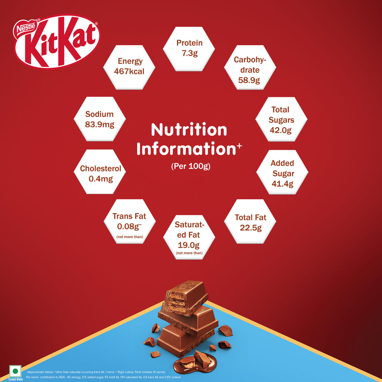 Nestle Kitkat Rich Chocolate Coated Wafer