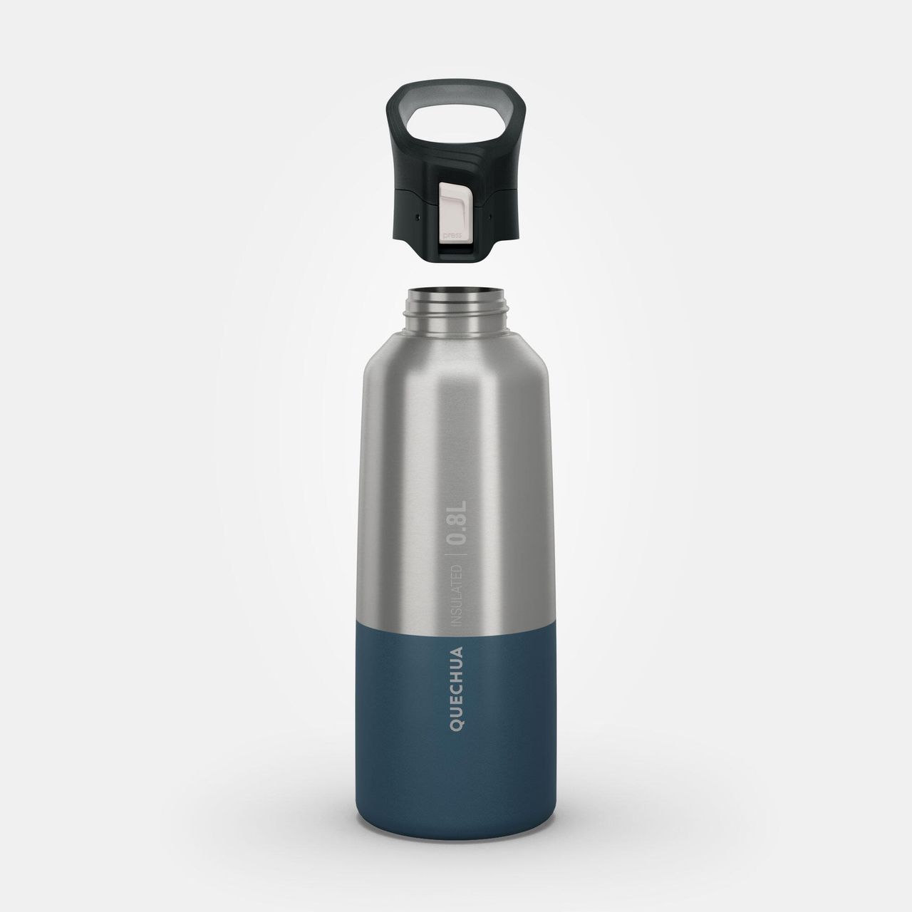 Quechua By Decathlon | Stainless Steel Insulated Flask - 0.8L | Blue