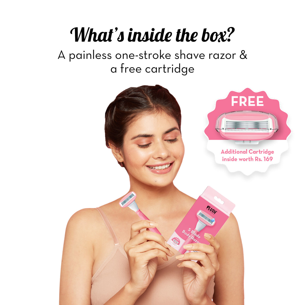 Plush Body Razor(1pc) & Plush Bikini Razor(2pc) Combo