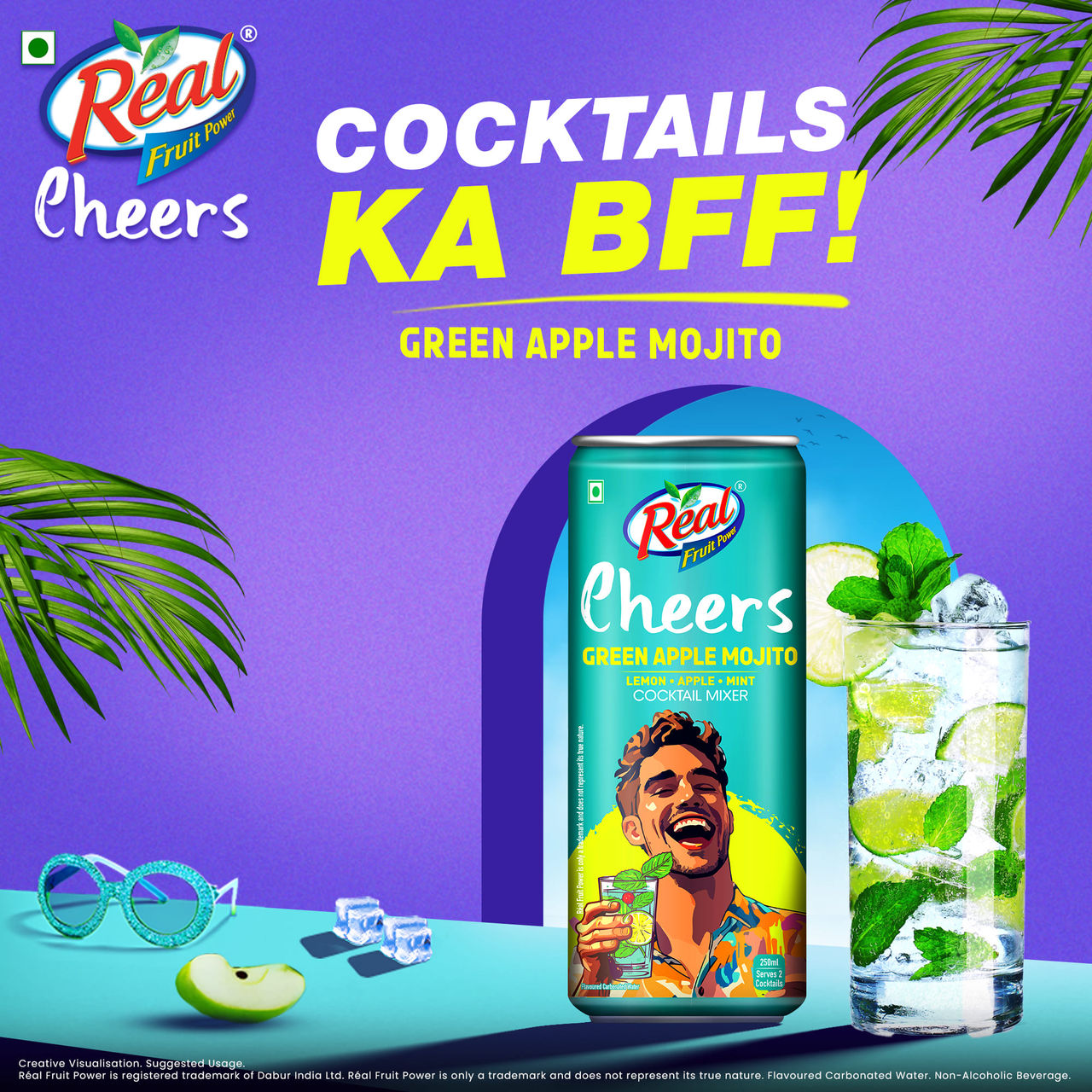 Real Cheers Green Apple Mojito - Cocktail Mixer