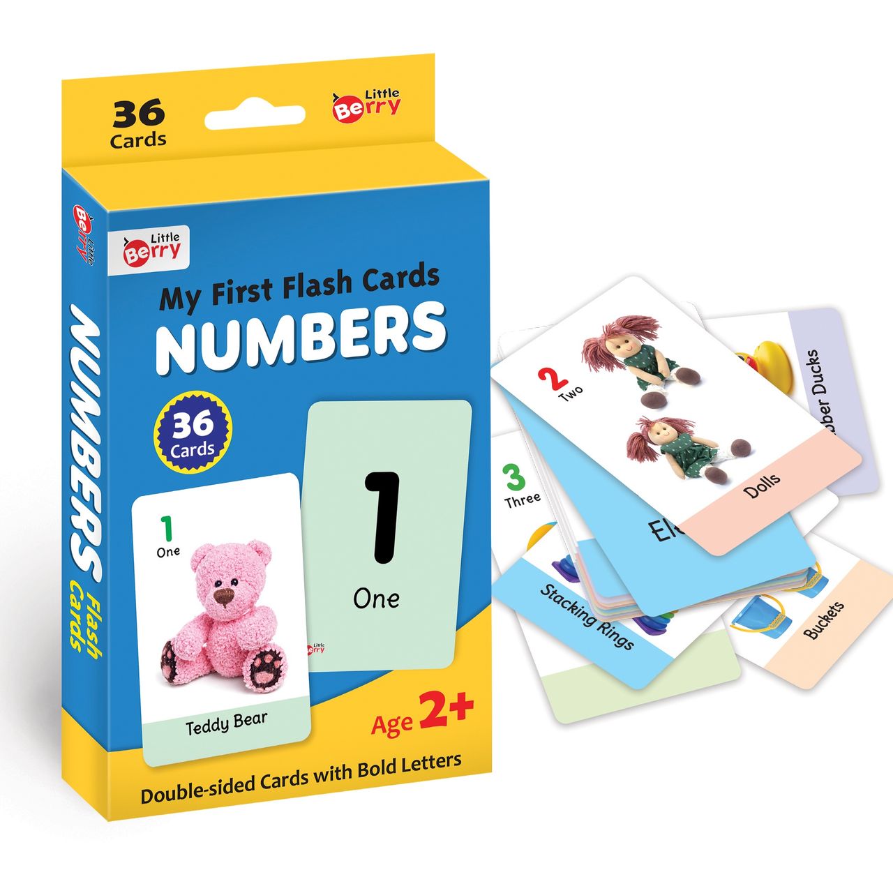 My First Numbers Flash Cards For Kids (36 Cards) - Fun Learning Game - Lb17