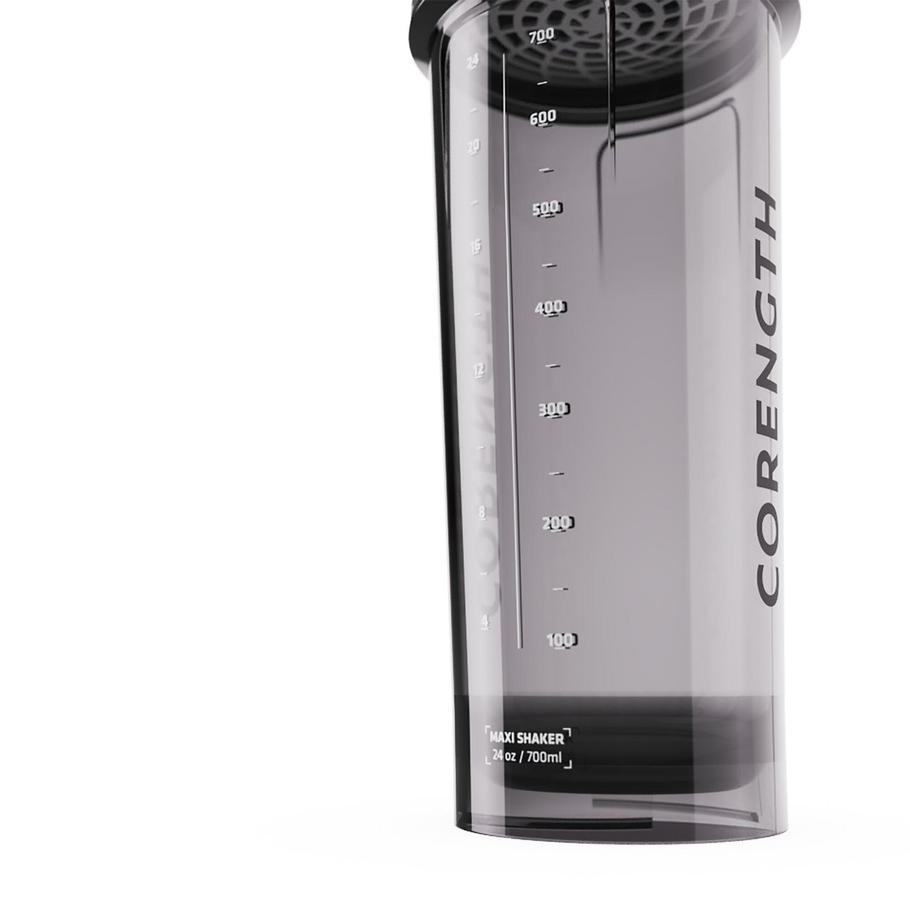 Decathlon | Double -Click Leak-Proof Shaker With Strainer - Black, 700Ml