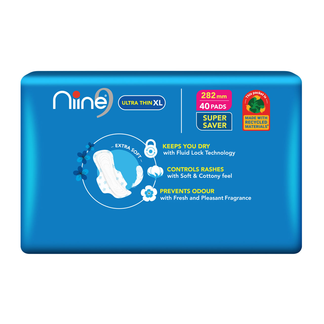 Niine Sanitary Napkins Ultra-Thin Naturally Soft - 282mm