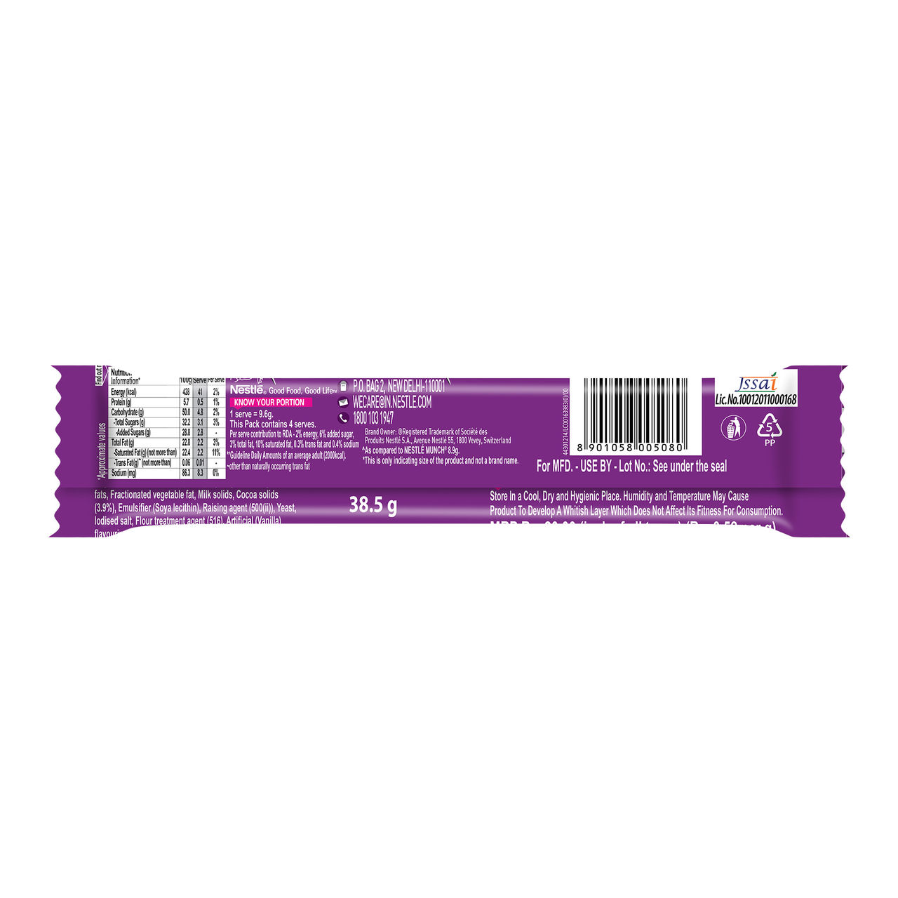 Nestle Munch Max Choco Coated Crunchy Wafer Bar 38.5 g Combo