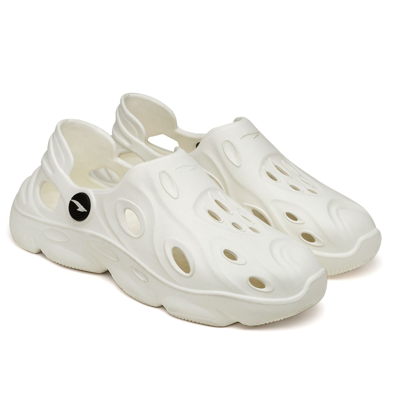 Asian Safari-02 Men Clogs Off White (UK-9)