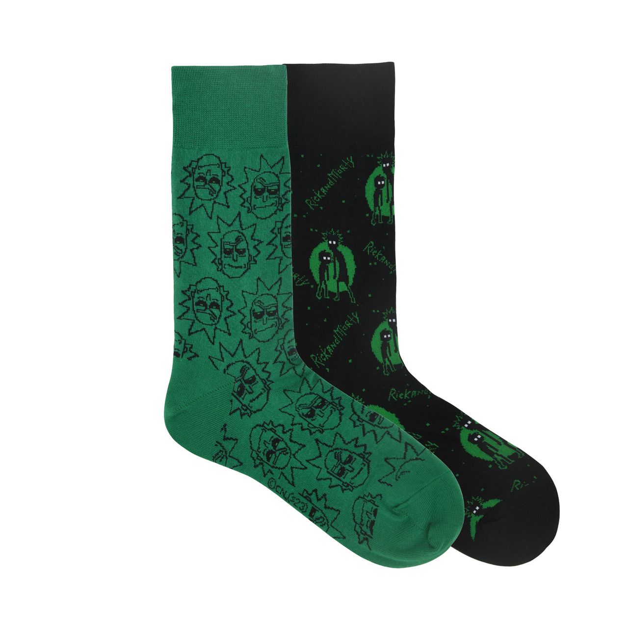 SocksXpress by Balenzia Rick And Morty Men's Quirky Mid-Calf Length Socks | Fine Cotton