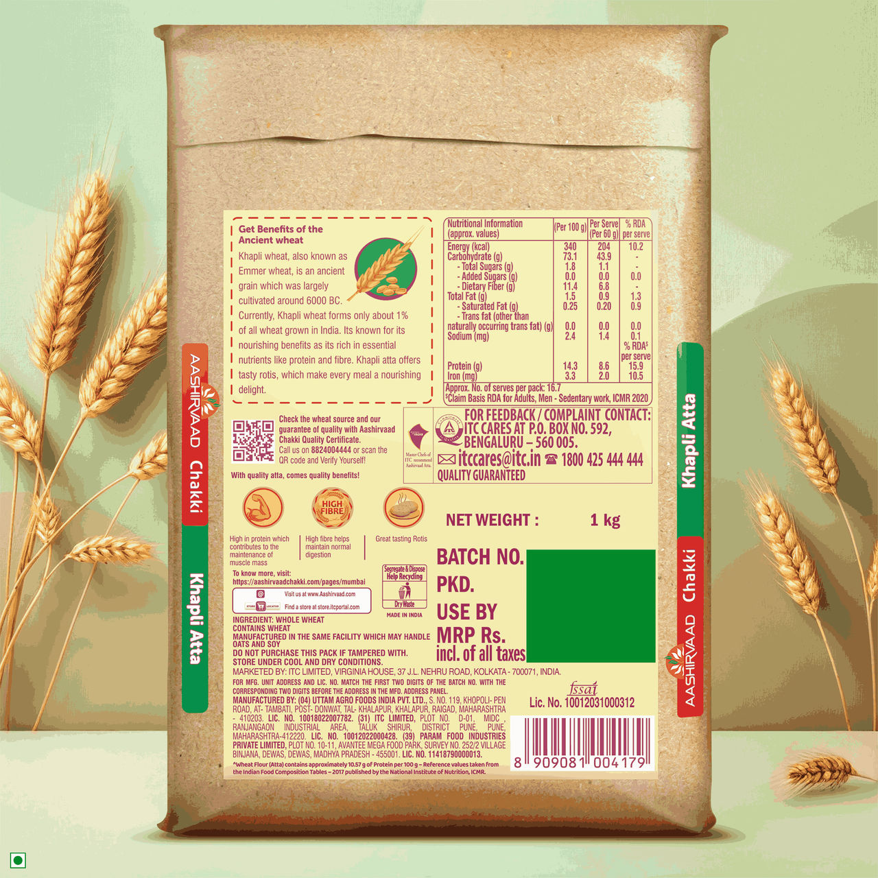 Aashirvaad Chakki Khapli Atta, Ancient Wheat Flour
