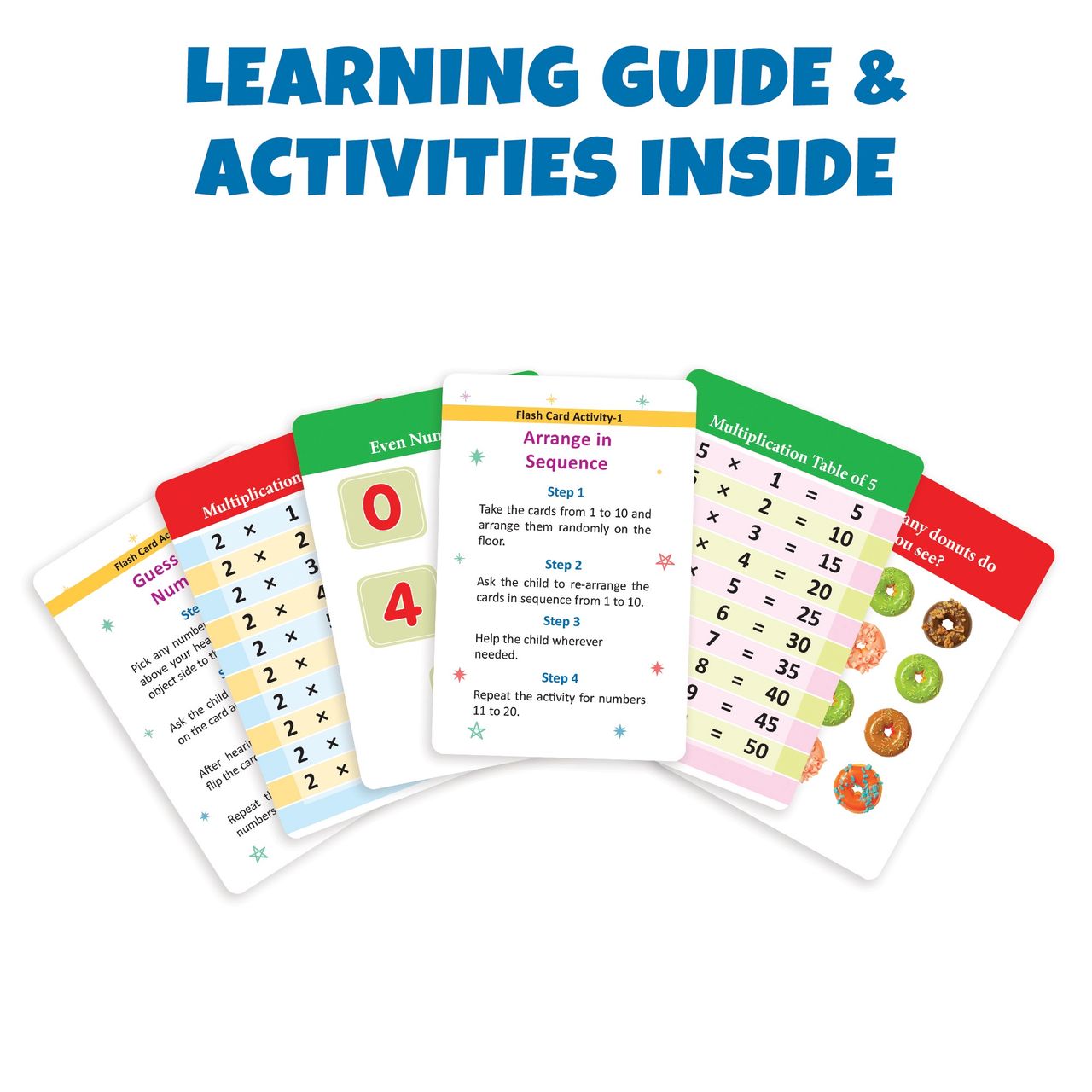 My First Numbers Flash Cards For Kids (36 Cards) - Fun Learning Game - Lb17