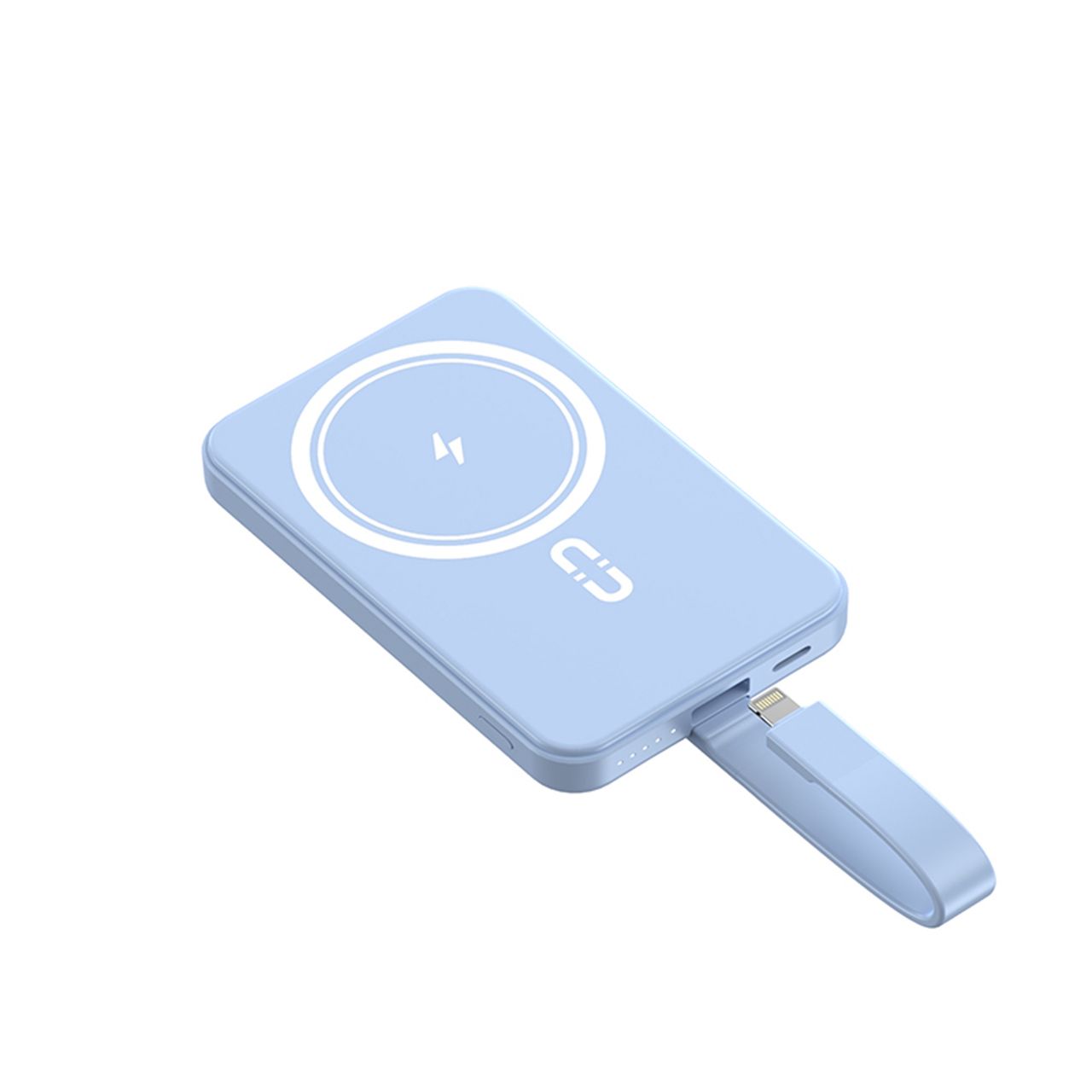 Gizmore 15W MagSafe Wireless 10000mAh Fast Charging PowerBank with inbulit type C to Lighting cable