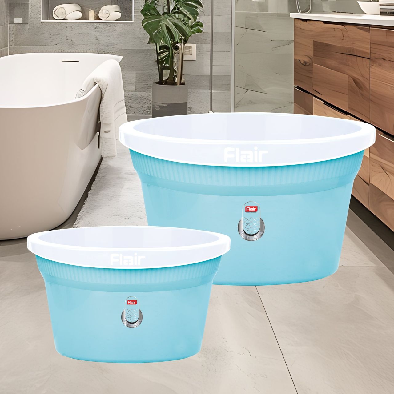 Flair Estella Home Deep Tub 30 L - Blue