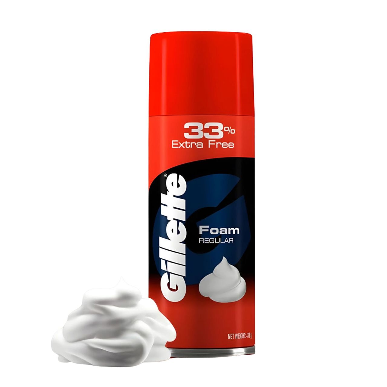 Gillette Mach3 Men'S Razor With 2 Cartridges (1pc) & Gillette Shave Foam - Classic Regular Skin (418g) Combo