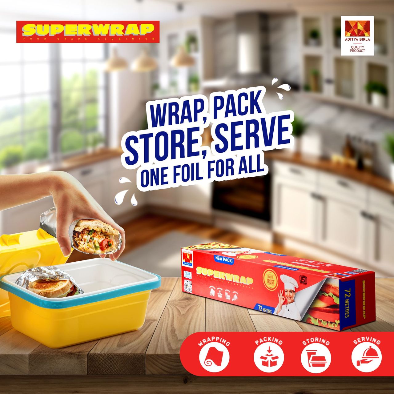 Superwrap Aluminium Foil (72 Meter)