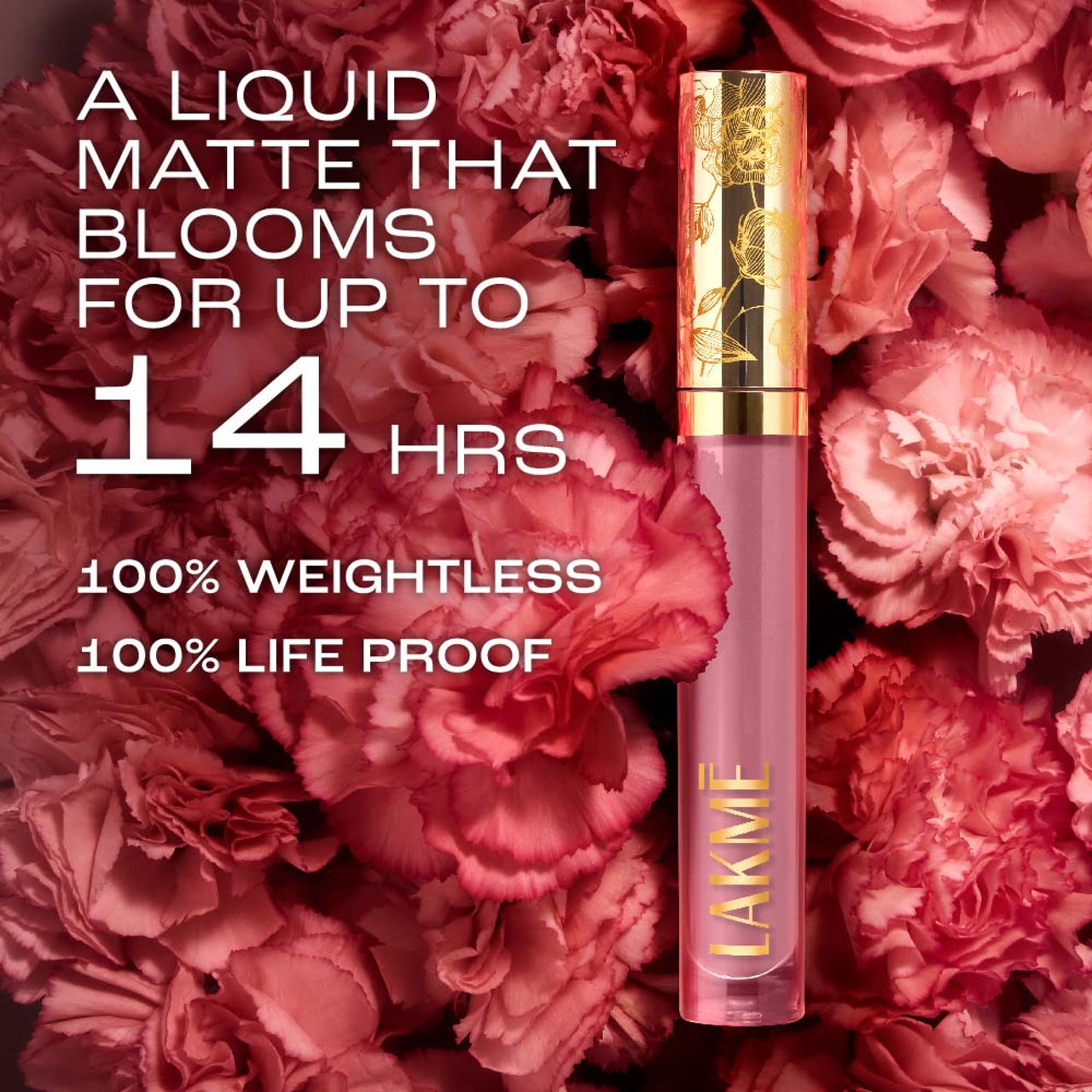 Lakme Rouge Bloom Matte Lip Liquid Blushing Bae 204