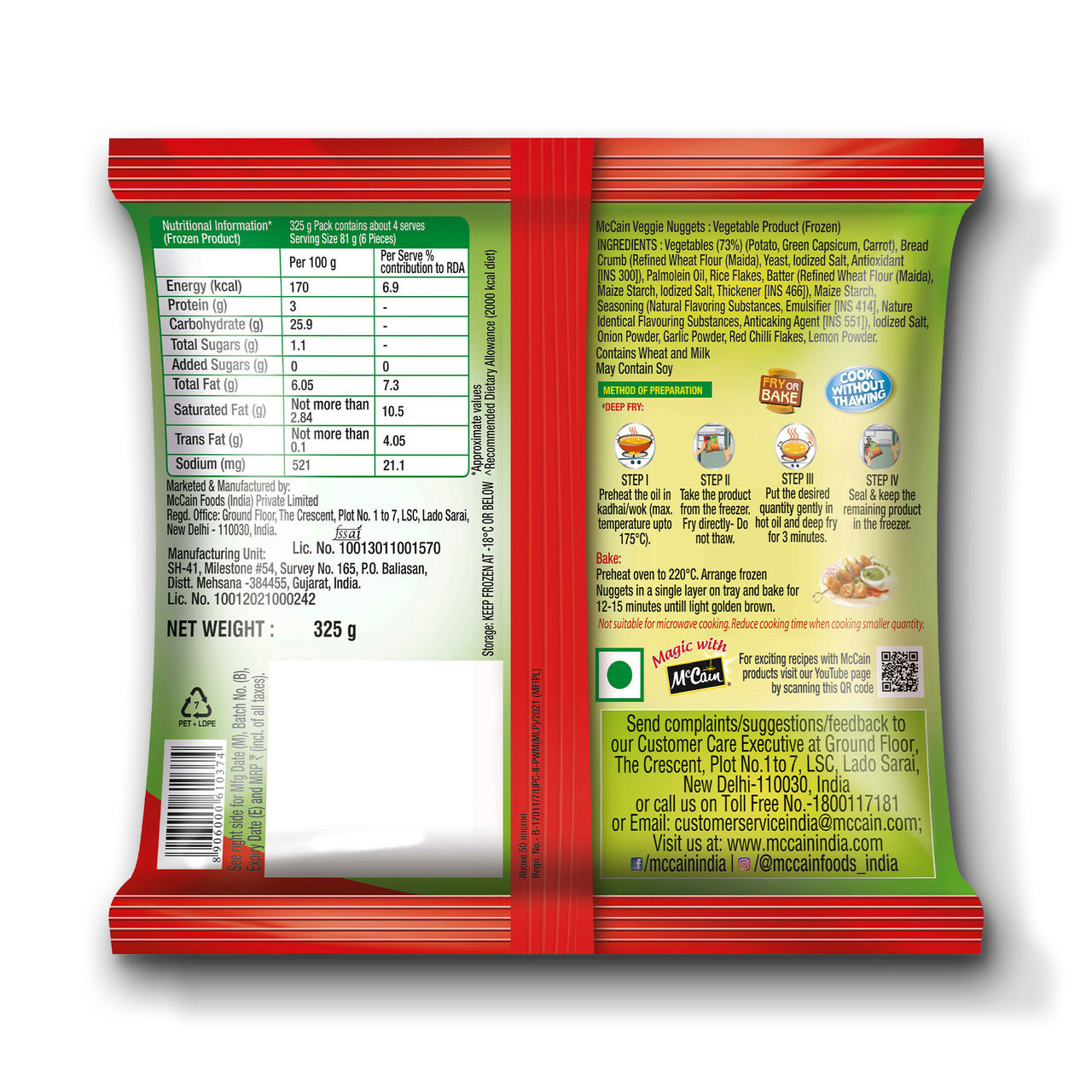 McCain Veggie - Nuggets