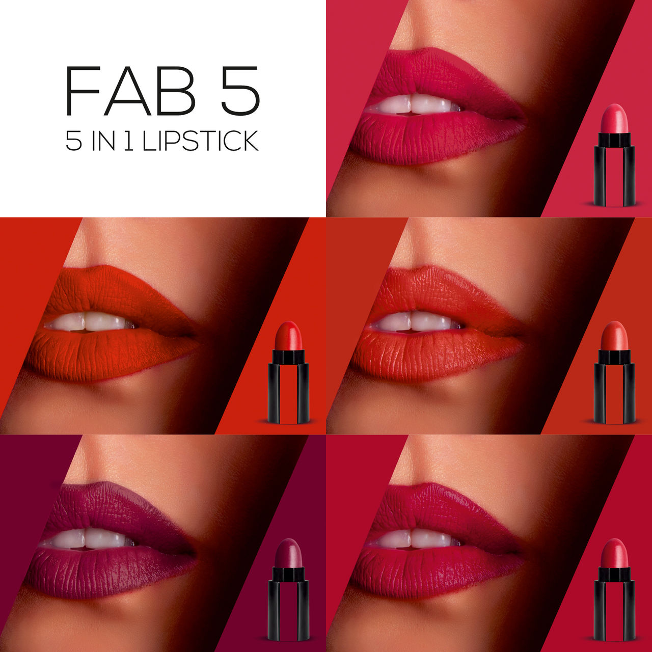 Renee Fab 5 5In1 Lipstick