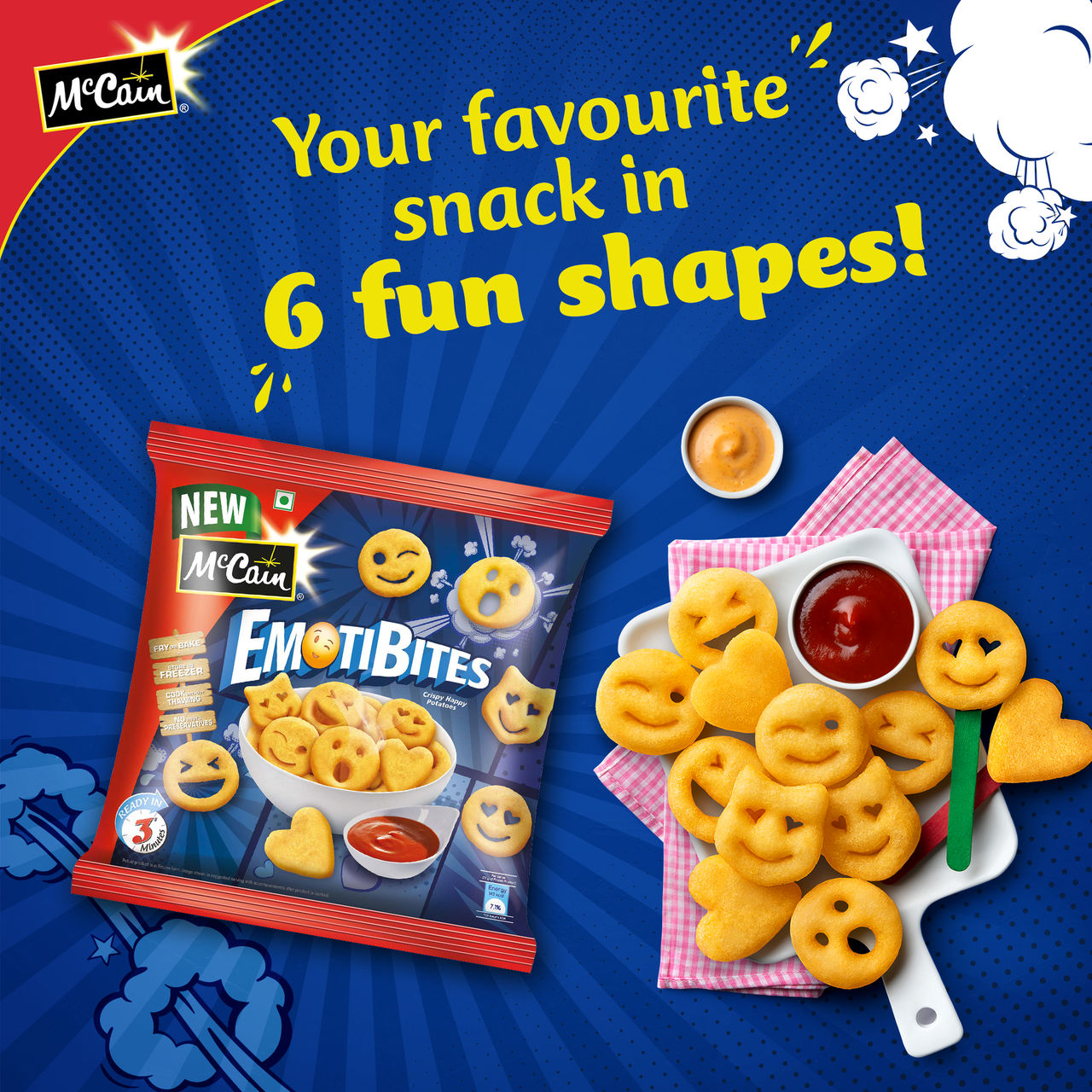 Mccain Emotibites Crispy Happy Potato Snack