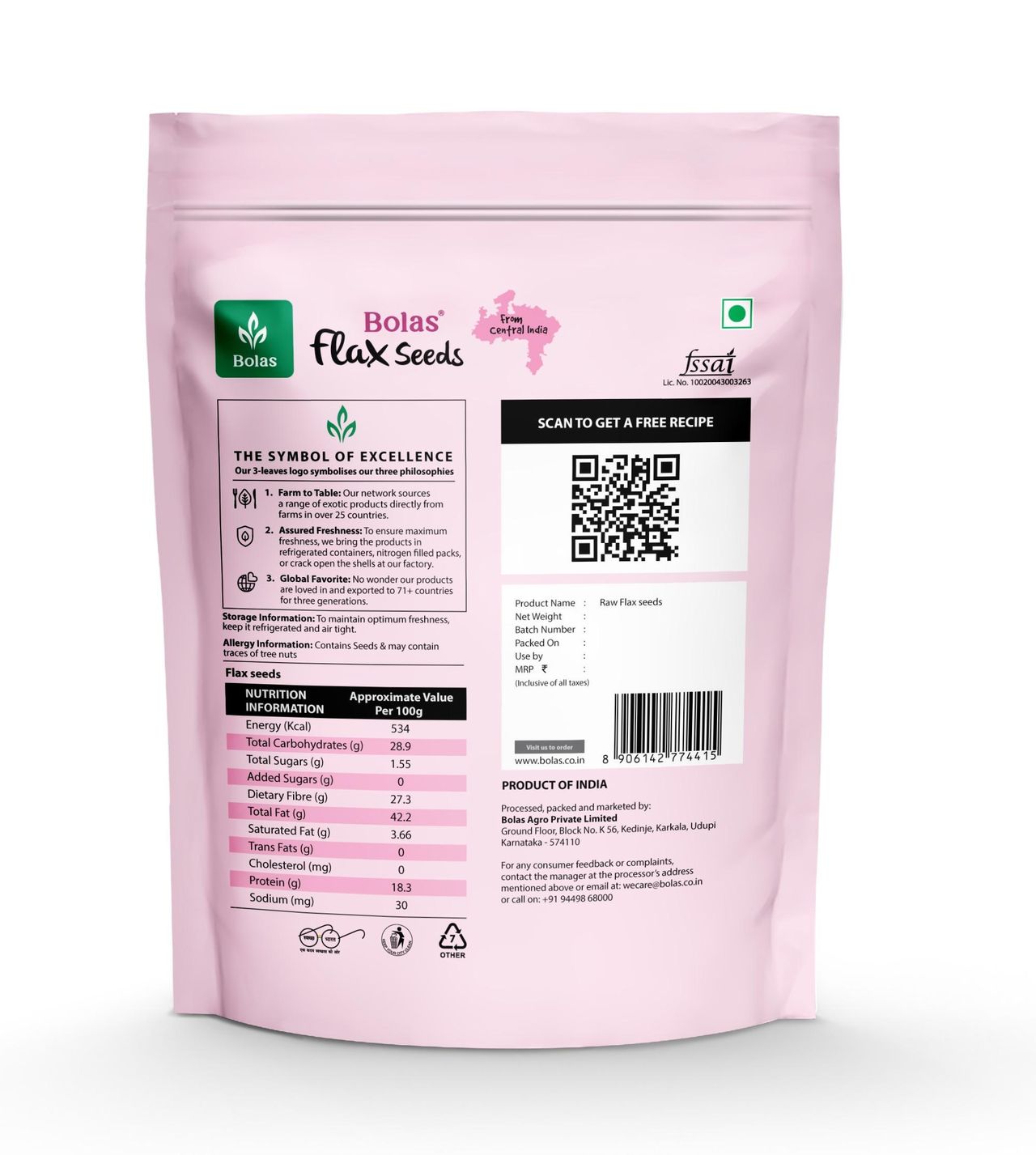 Bolas Flax Seeds