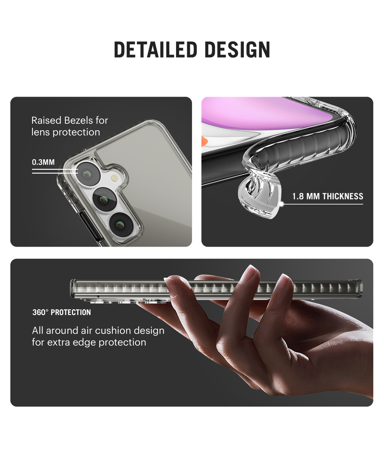 DailyObjects Stride 2.0 Clear Case Cover for Samsung Galaxy S24