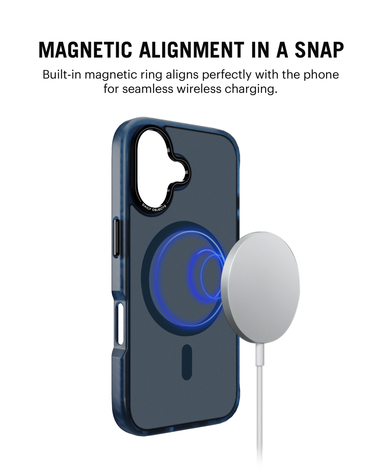 DailyObjects iPhone 16 Plus Blue Nimbus MagSafe Phone Case