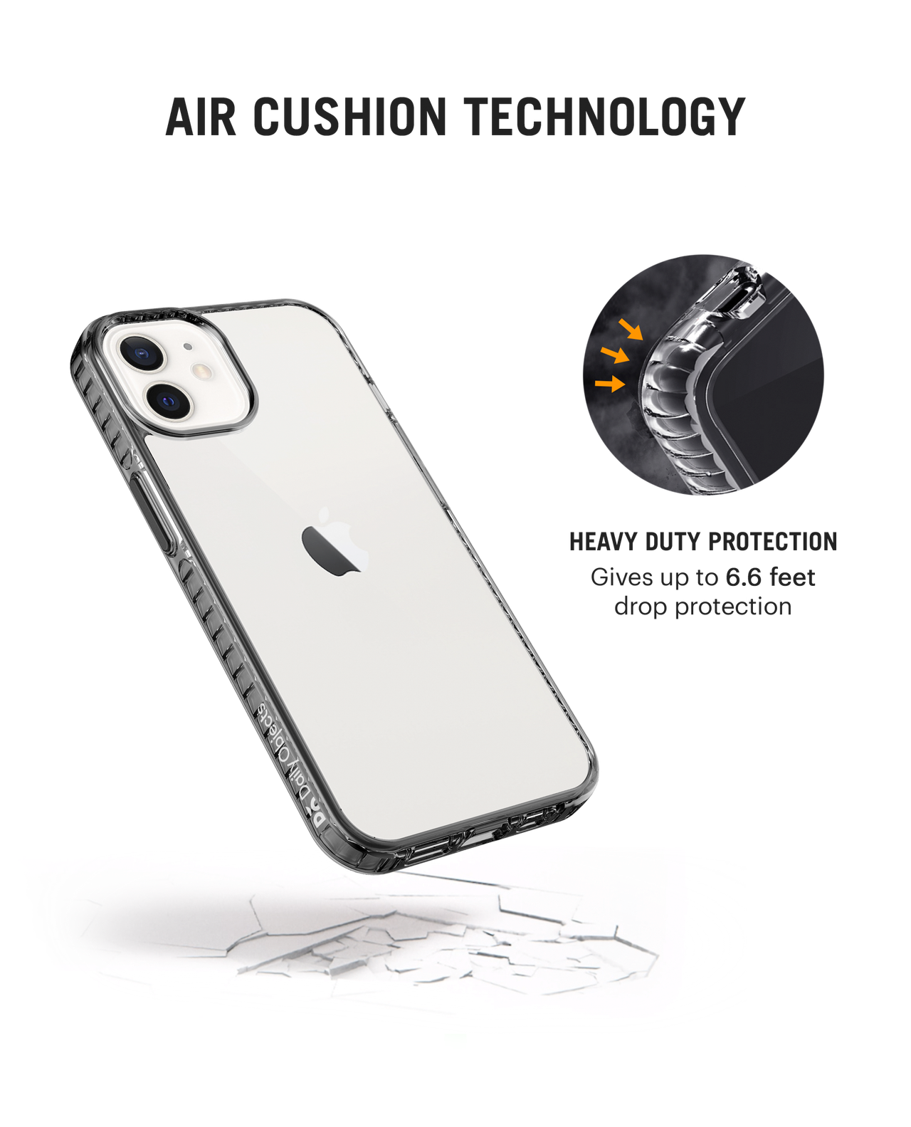 DailyObjects iPhone 12 Stride 2.0 Clear MagSafe Phone Case