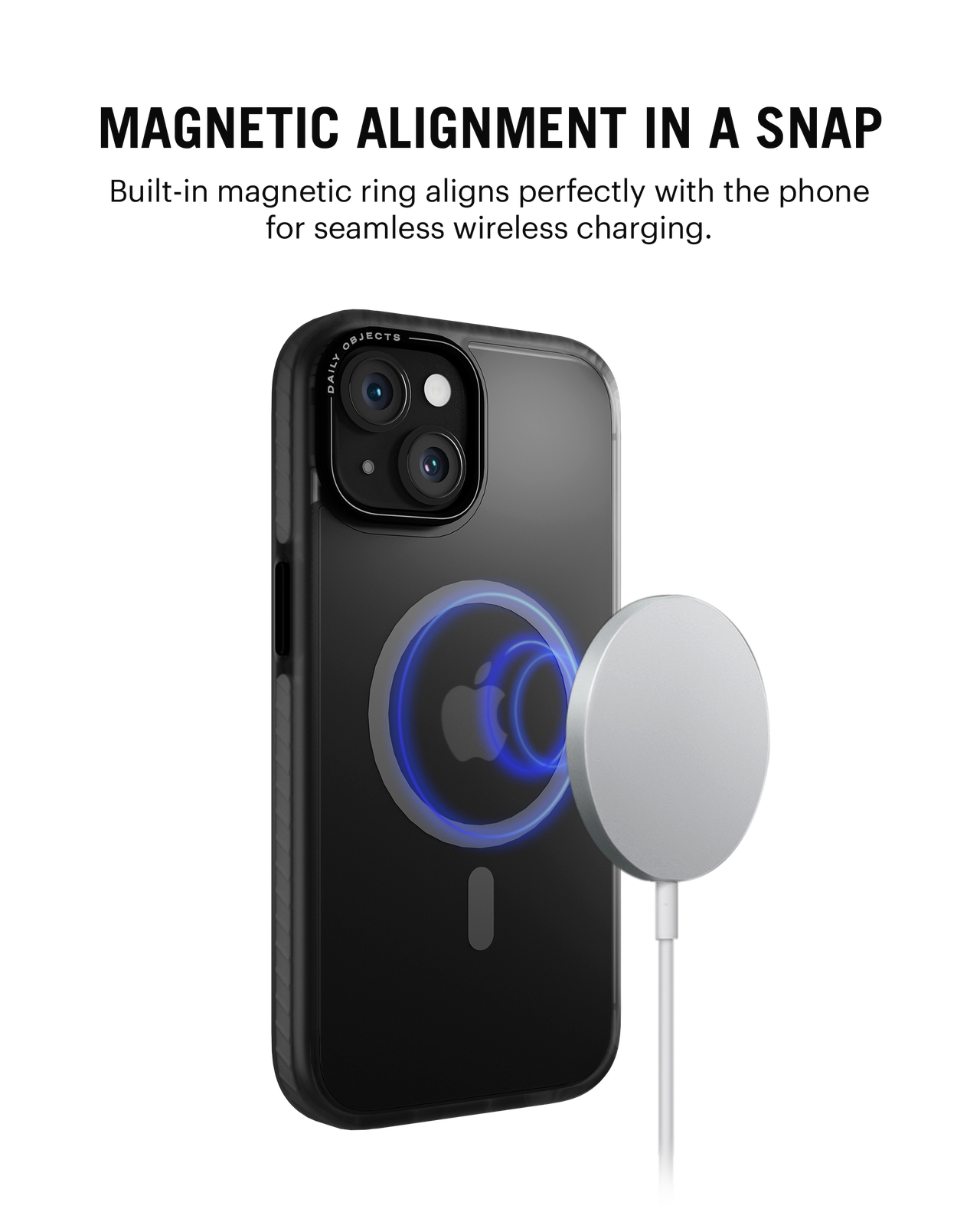 DailyObjects iPhone 14 Plus Black Nimbus MagSafe Phone Case