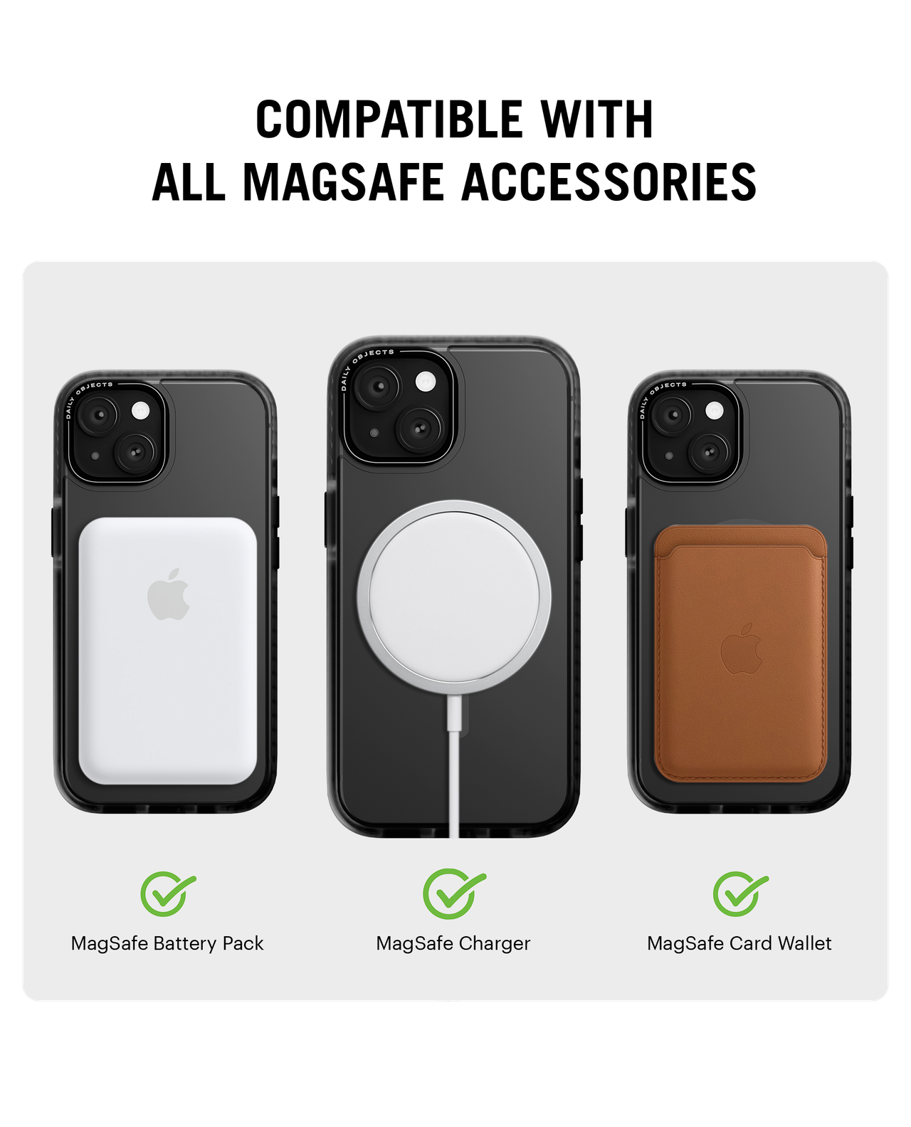 DailyObjects iPhone 14 Plus Black Nimbus MagSafe Phone Case