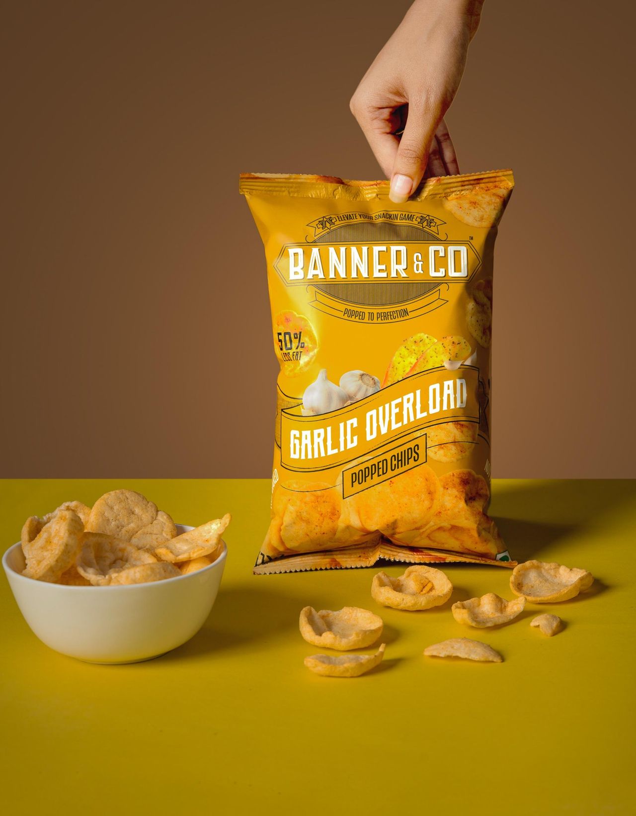 Banner & Co Garlic Overload Popped Chips