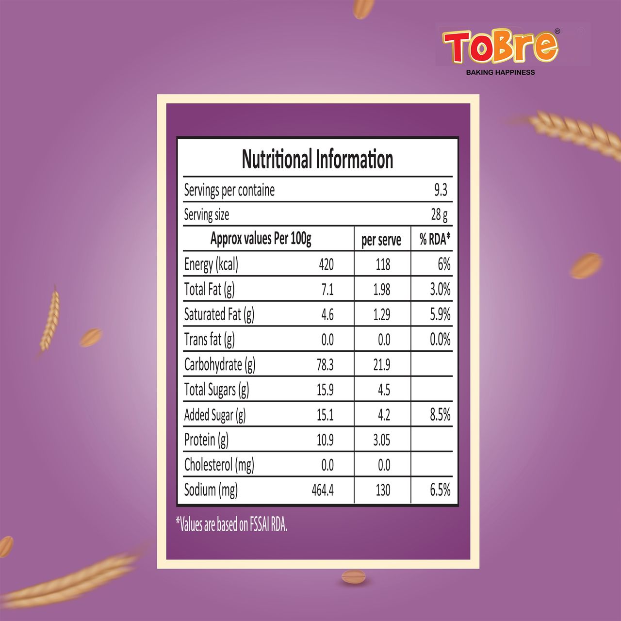 Tobre MM - Makhan Malai | Cake Rusk