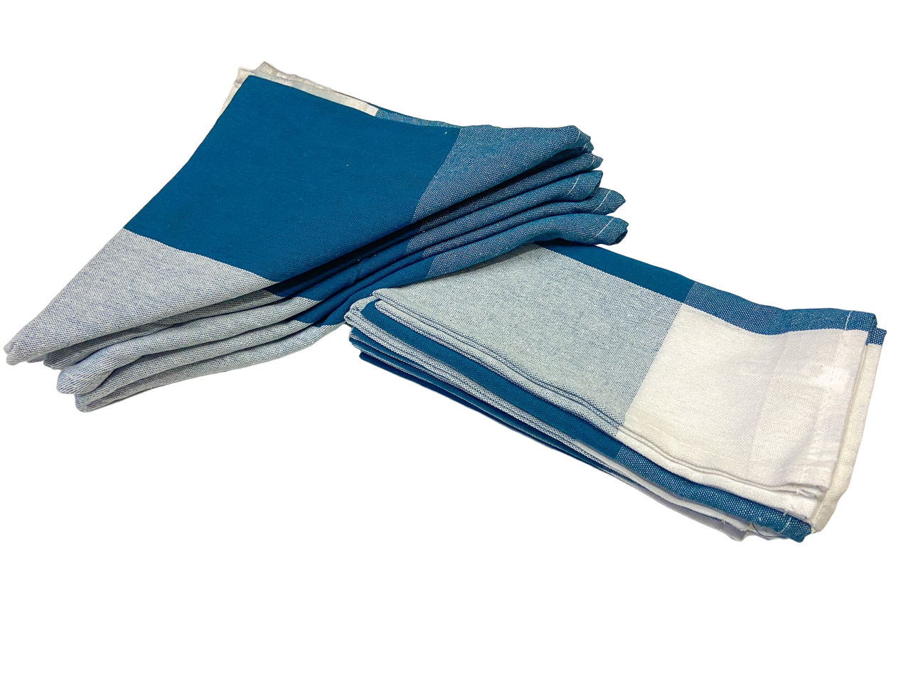 Lushomes Napkins - Checks Dark Green | Machine Washable | Multipurpose | 18 x 18 inch