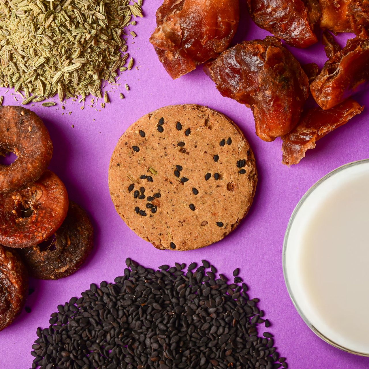 Kikibix Fig & Date Cookies, Healthy Cookies, No Maida, Jaggery Biscuits