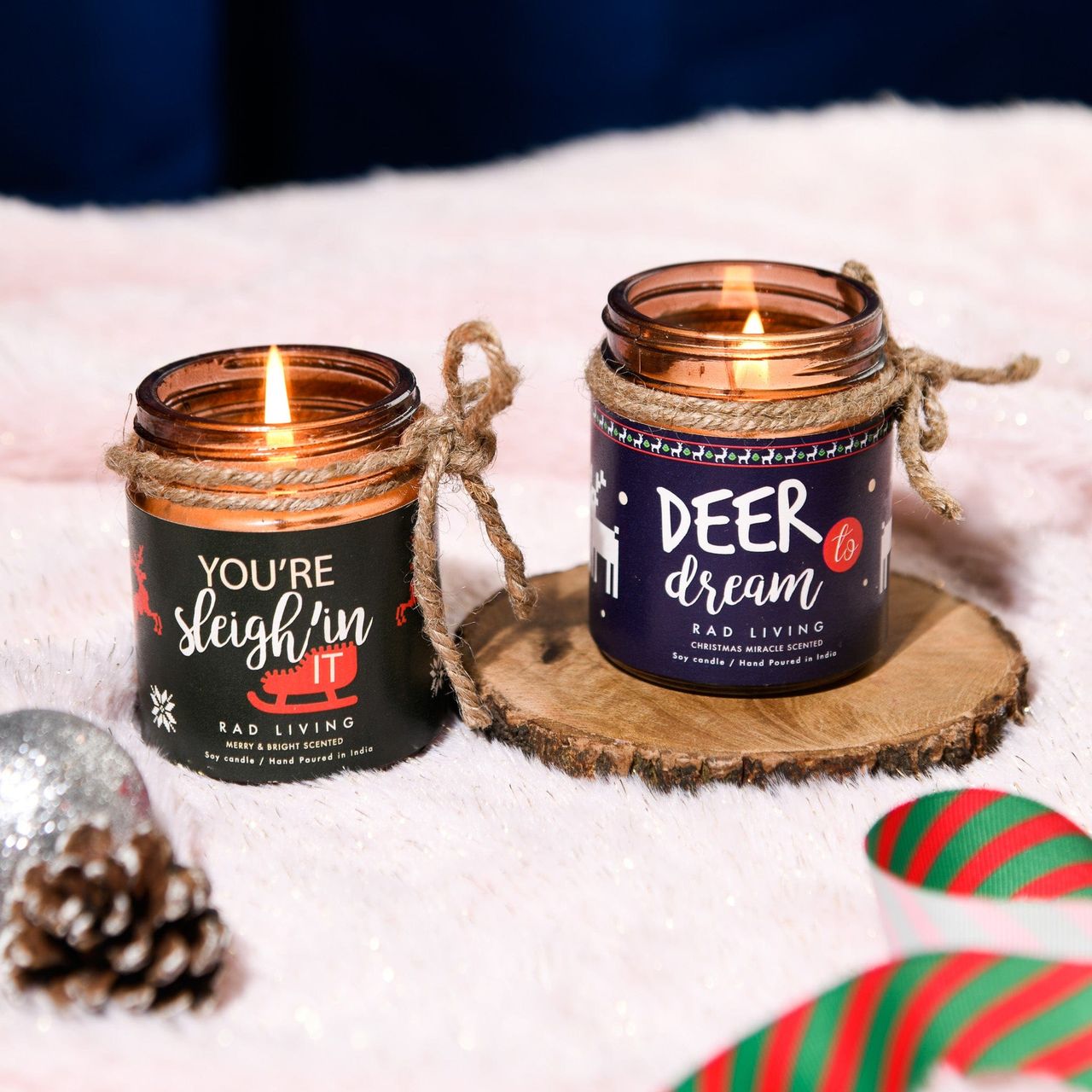 Rad Living Oh What Fun! - Set of 2 Scented Candle Jars with Lid