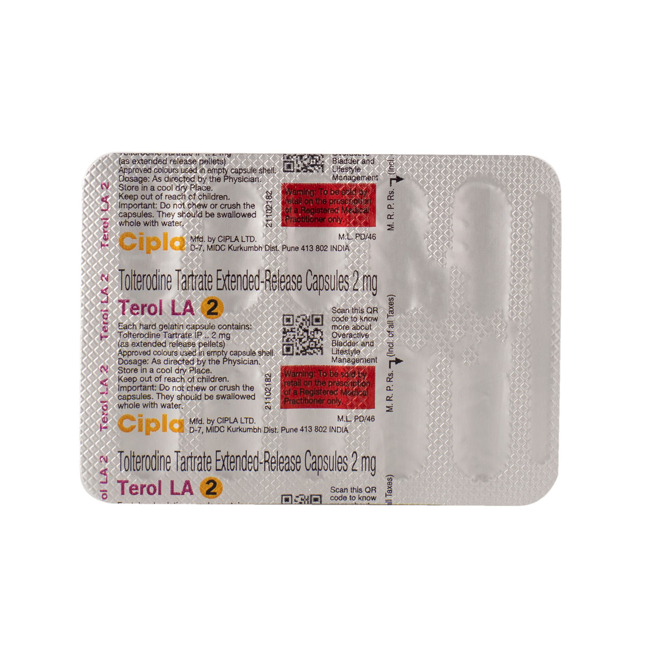 Terol LA 2 Capsules ER