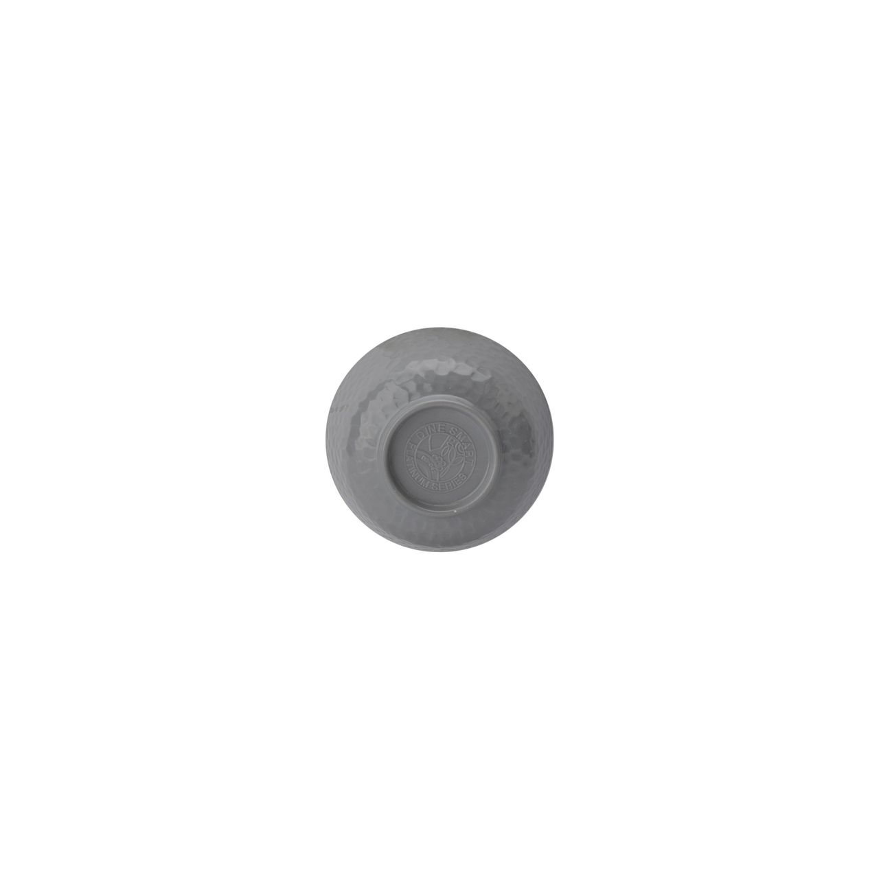 BAY6 Hammer Series Round Melamine Veg/Curry Bowl - 4" - Grey - Set of 2