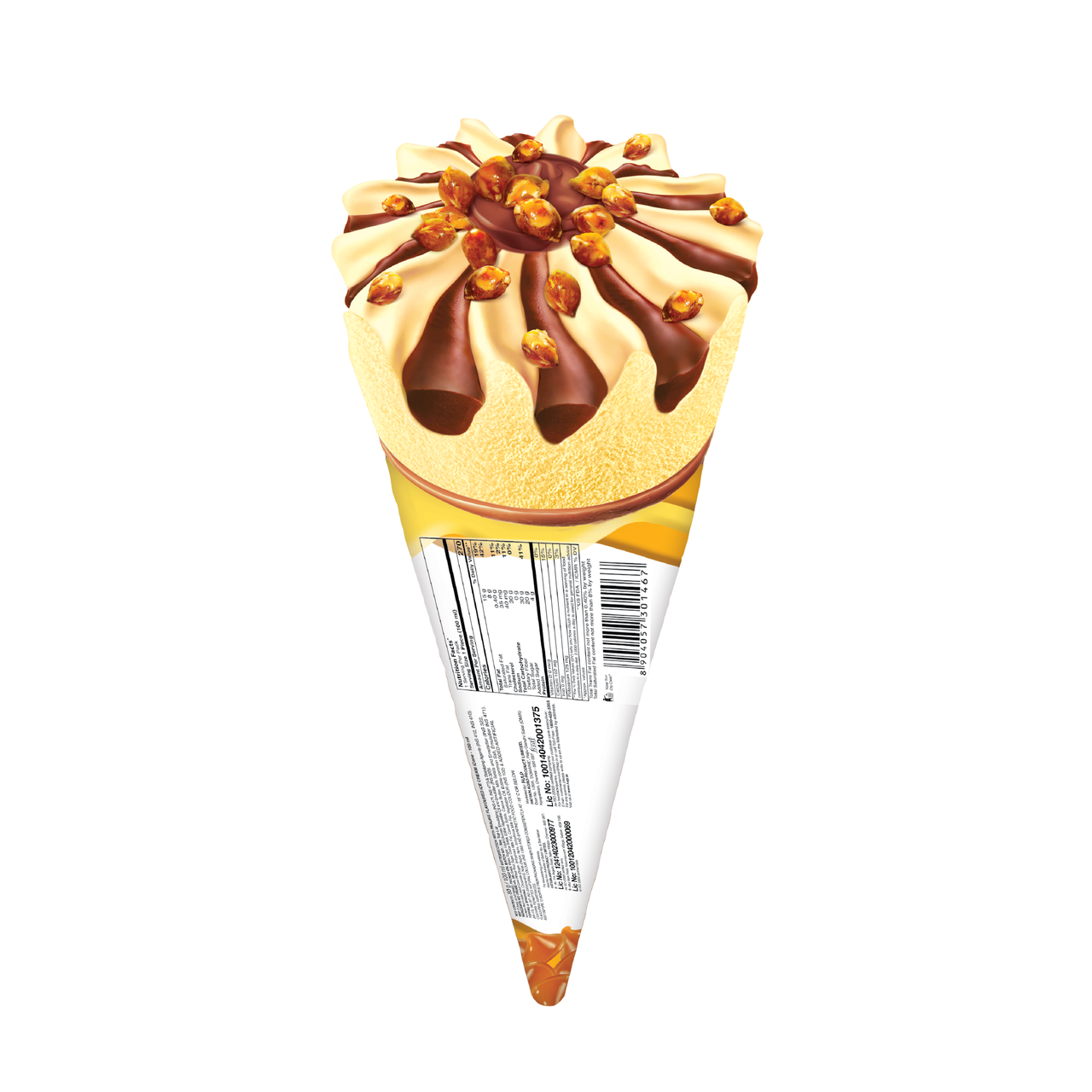 Arun Butterscotch Icone Ice Cream Cone 100 ml Combo