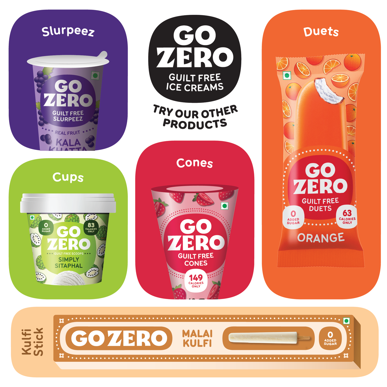 Go Zero Black Current Duet Low Calorie Guilt Free Ice Cream Stick