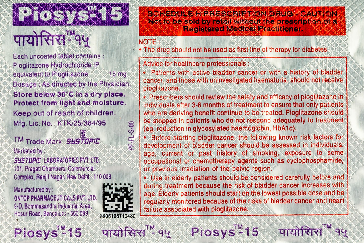 Piosys-15 Tablets